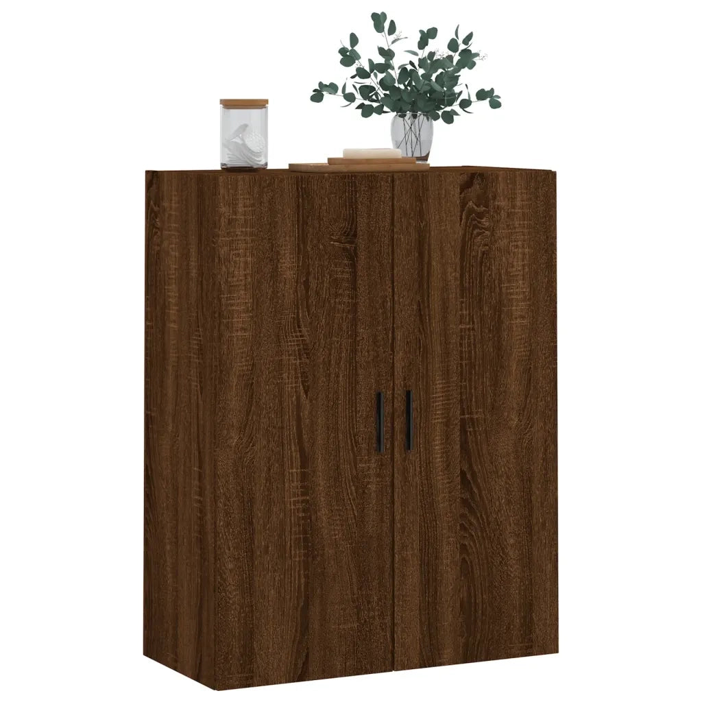 Mobile a Parete Rovere Marrone 69,5x34x90 cm 828443