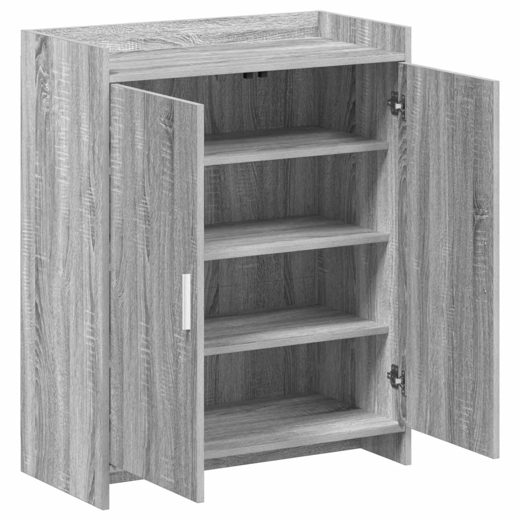 Mobile per scarpe con porta Sonoma grigio 73,5 x 36 x 92 cm 8011312