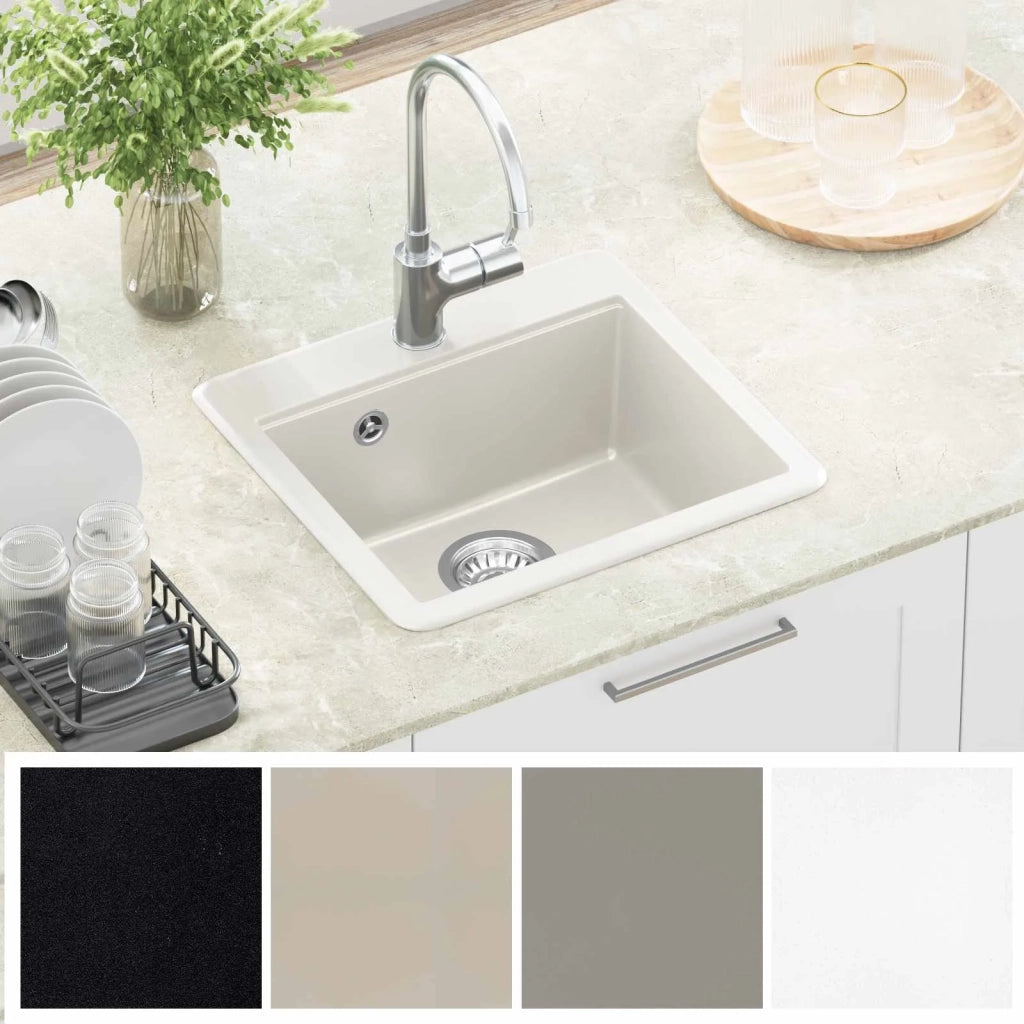 Lavello Bianco 470 x 440 mm Granito CFW9491369