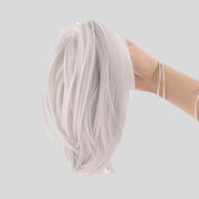 Pruik per capelli, base portatile con chiusura per capelli artificiali, pezzo di capelli, pezzo di sommità, adatto per donne con capelli fini, stile 6