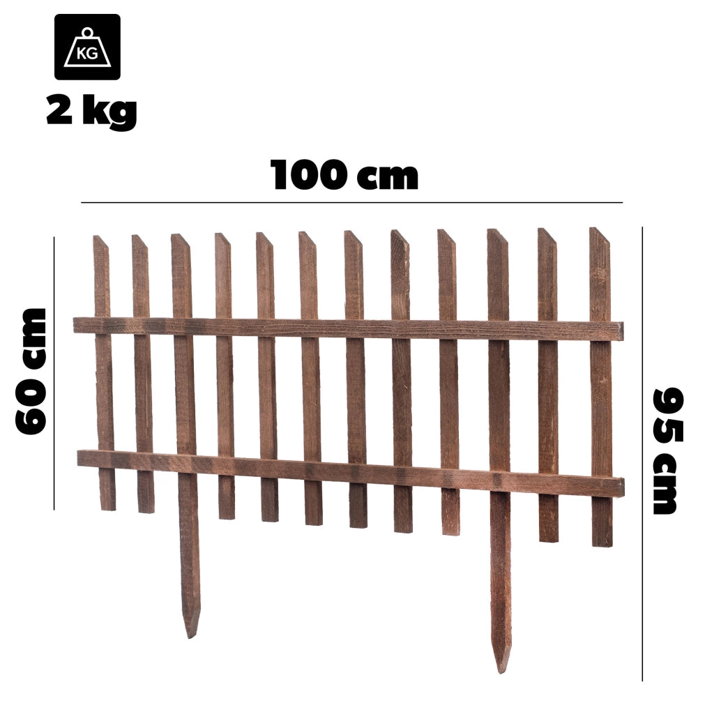 KADAX Płotek drewniany Kobi Duży PDKD 100 X 60 CM