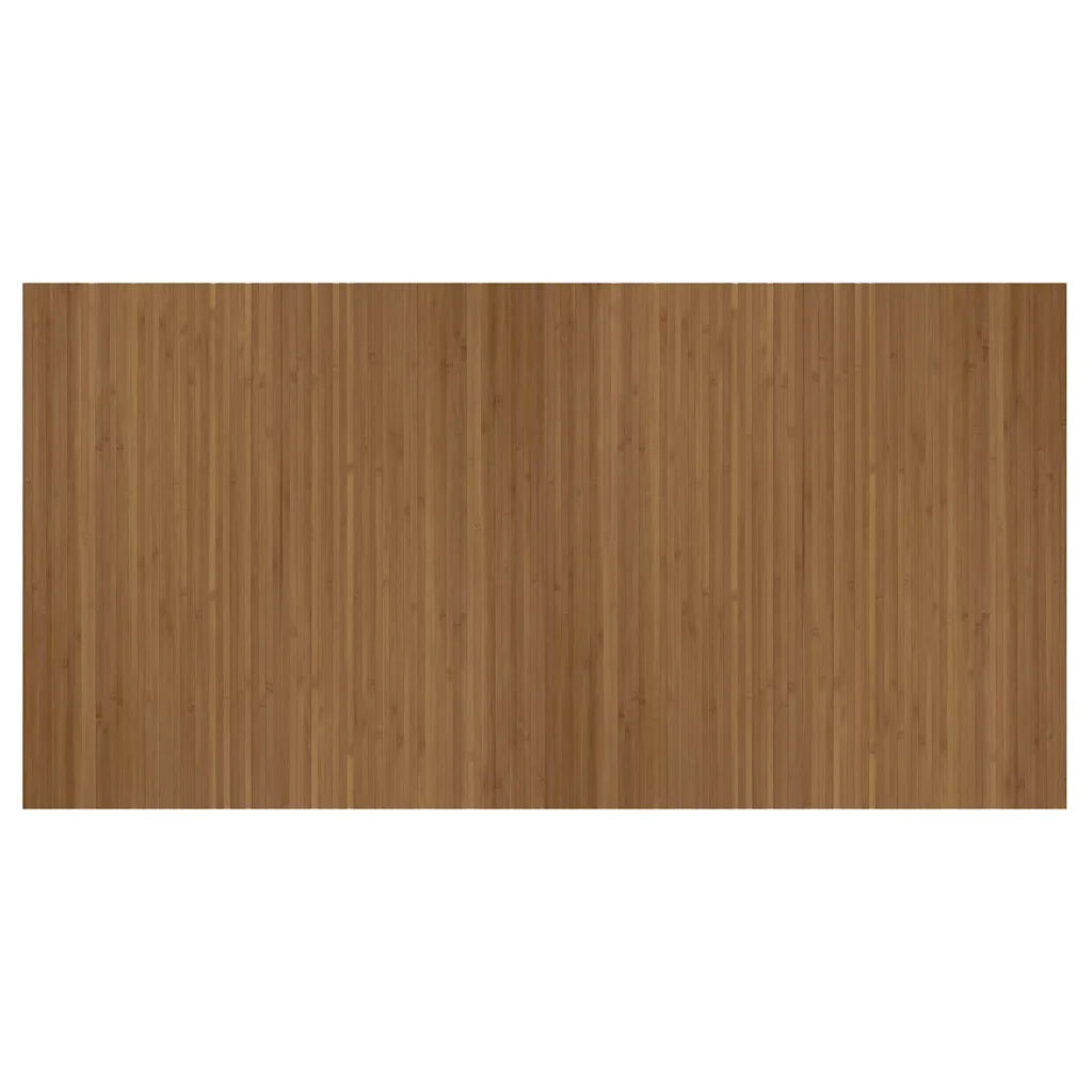 Tappeto Rettangolare Marrone 100x200 cm in Bambù 376806