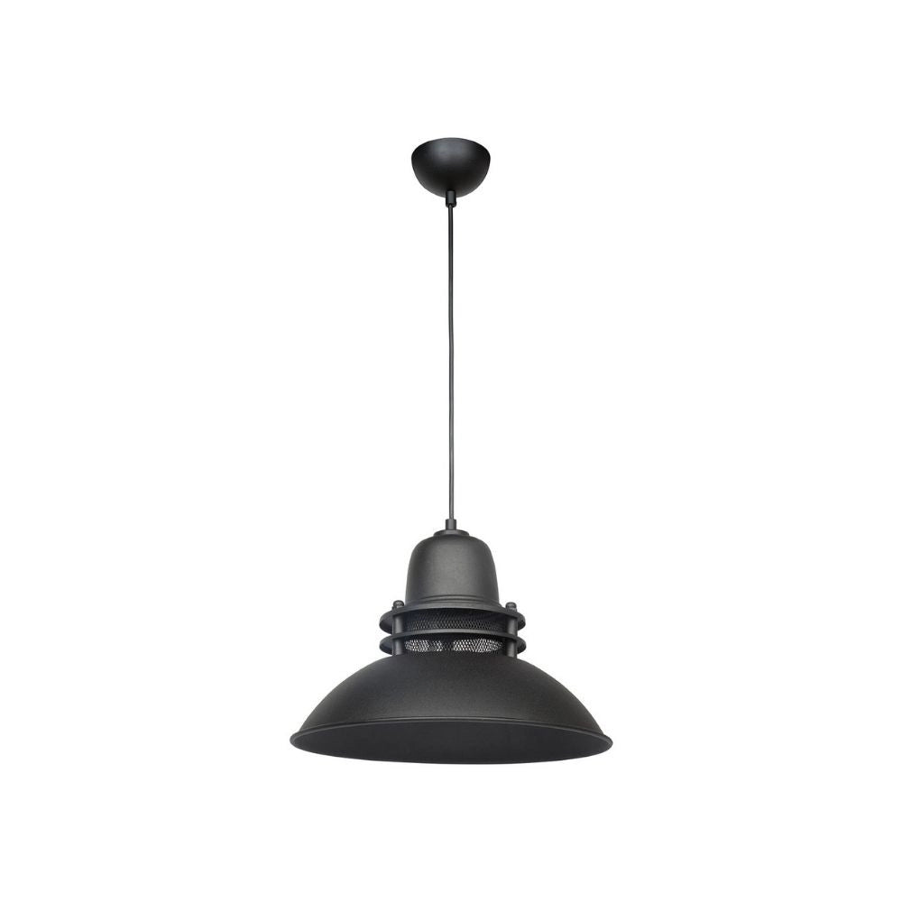 Lampada a sospensione Tibet  nera stile industriale