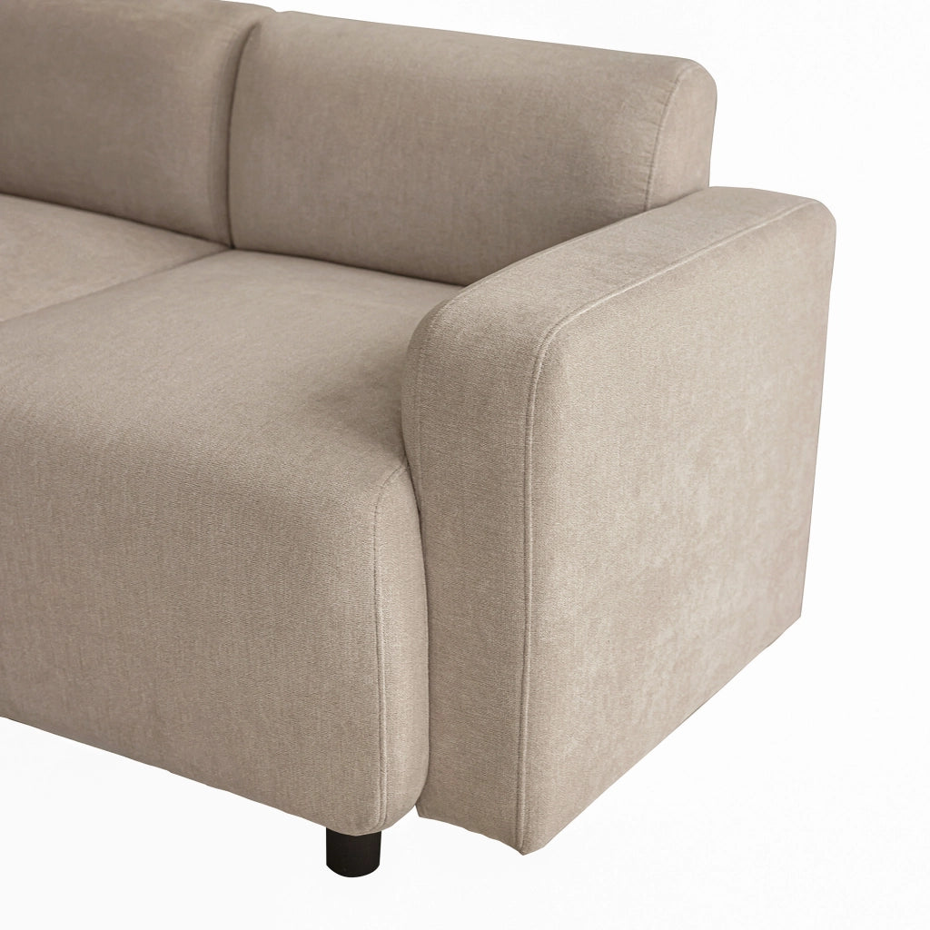 SOFA 3-4 posti 211x67x71 cm Chenille Beige