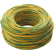 Cavo unipolare cordina unipolare antifiamma flessibile 1x2,5 mmq metri 100 no7v-k 05 giallo verde