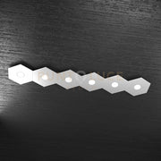 HEXAGON APPLIQUE-PLAFONIERA 6 LUCI GRIGIO 1142-6L-GR