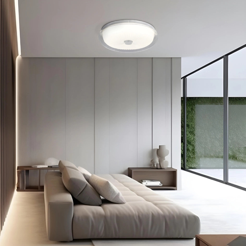 Plafoniera LED Luniq Ø38 trasparente 25W CCT Prestige
