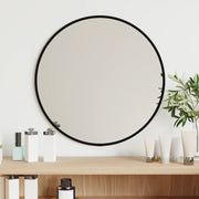 Specchio da Parete Nero Ã˜ 40 cm Rotondo