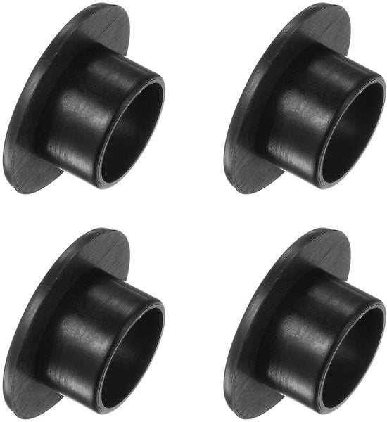 Set di 4 flenshulzen in nylon per assale [12,8 mm diametro interno x 15 mm diametro esterno x 10,15 mm lunghezza] - Nero - Bocchette in plastica duratura - Facile installazione.