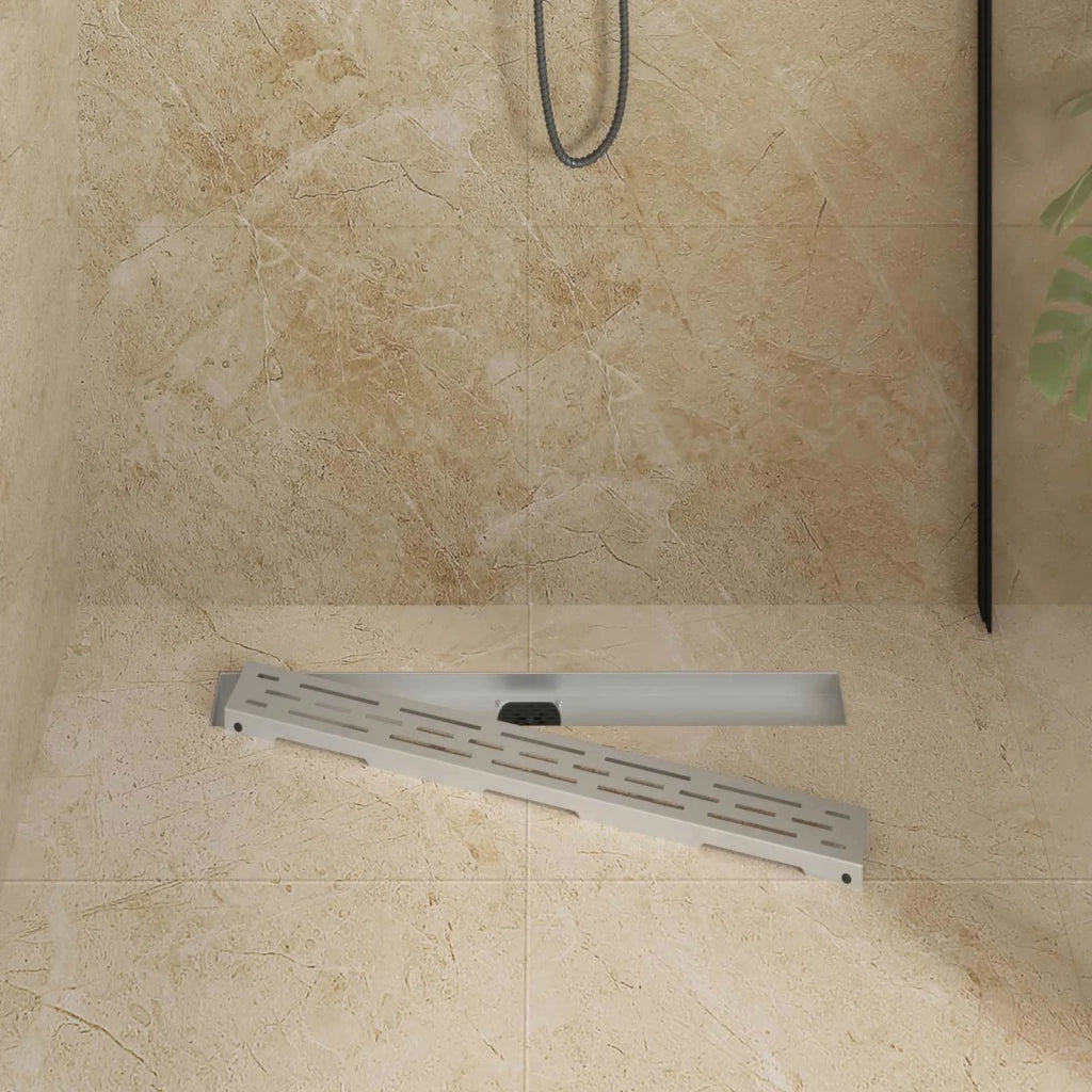 Scarico doccia con copertura in vetro e sifone a 360° 70 cm 42015981