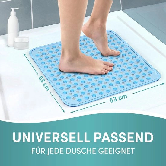 Mat per doccia – mat per bagno – resistente – per doccia, mat per doccia antiscivolo per bagno strutturato \ Mat antiscivolo - 53 x 53 cm