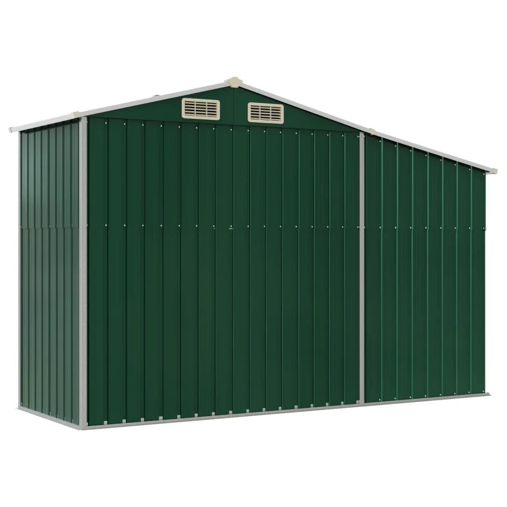 Capanno da Giardino Verde 277x93x179 cm in Acciaio Zincato CFW9595884
