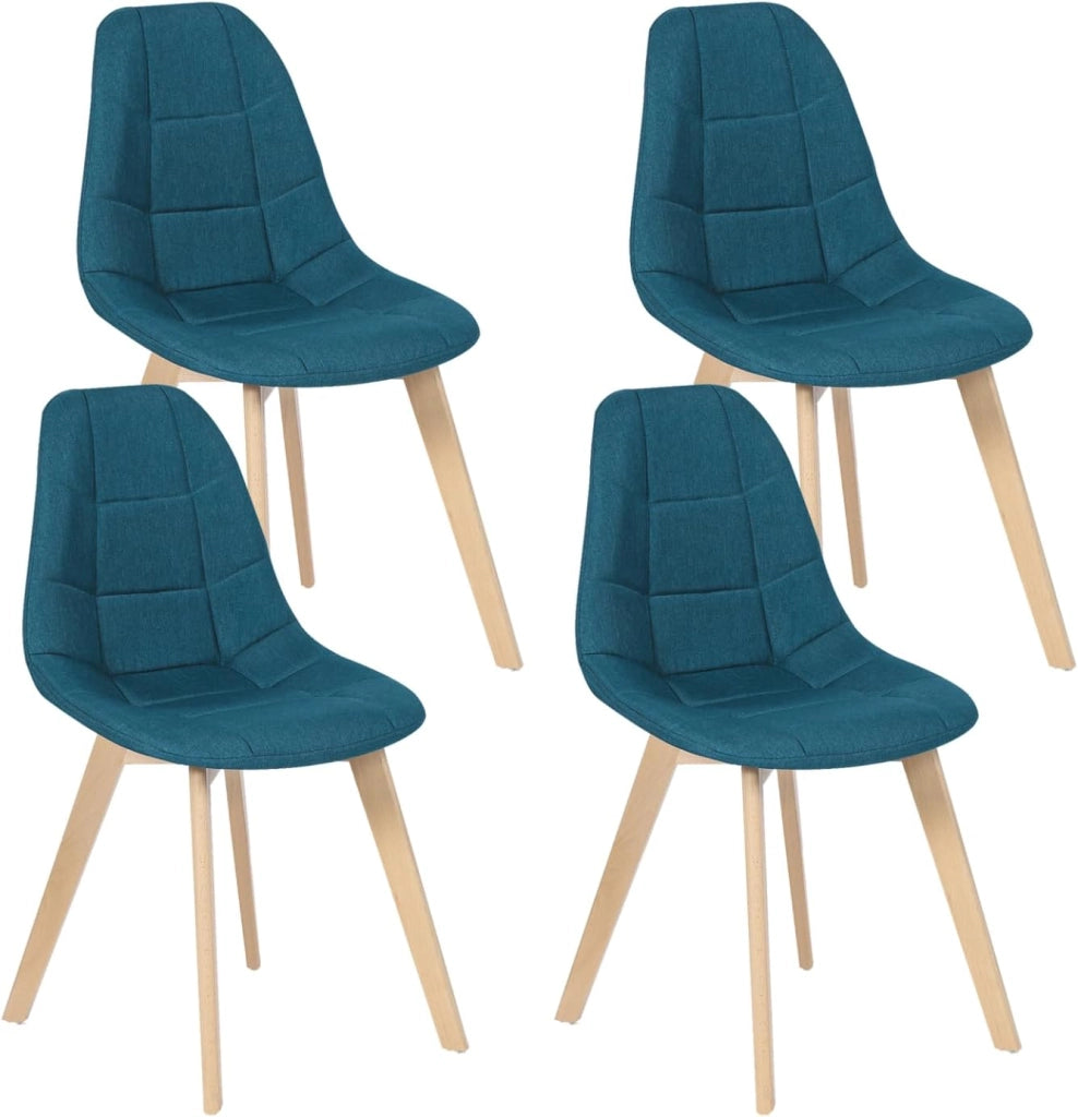 Set di 4 sedie da pranzo GABY blu