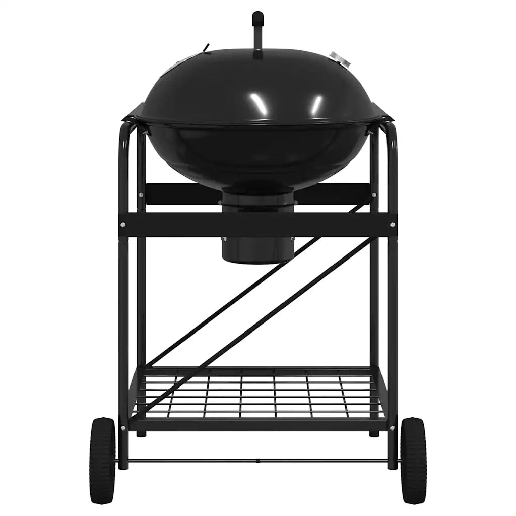 Griglia da Esterno con ruota Nero 91 x 71 x 107 cm Metallo 42003856