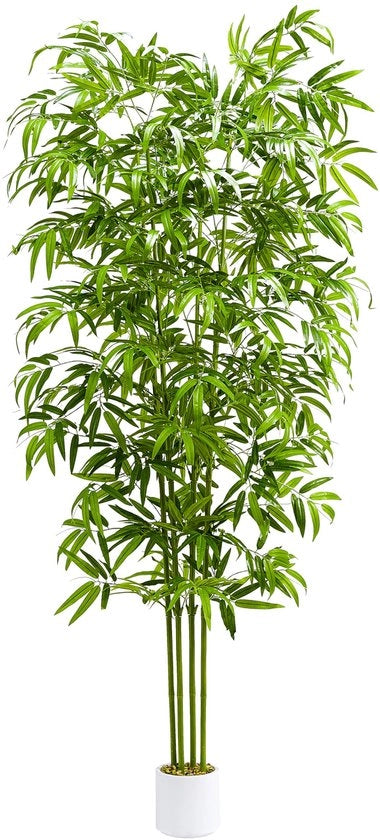 Pianta di Bambù Artificiale Grande 180cm Pianta di Bambù Finto Pianta Decorativa per Interno Esterno