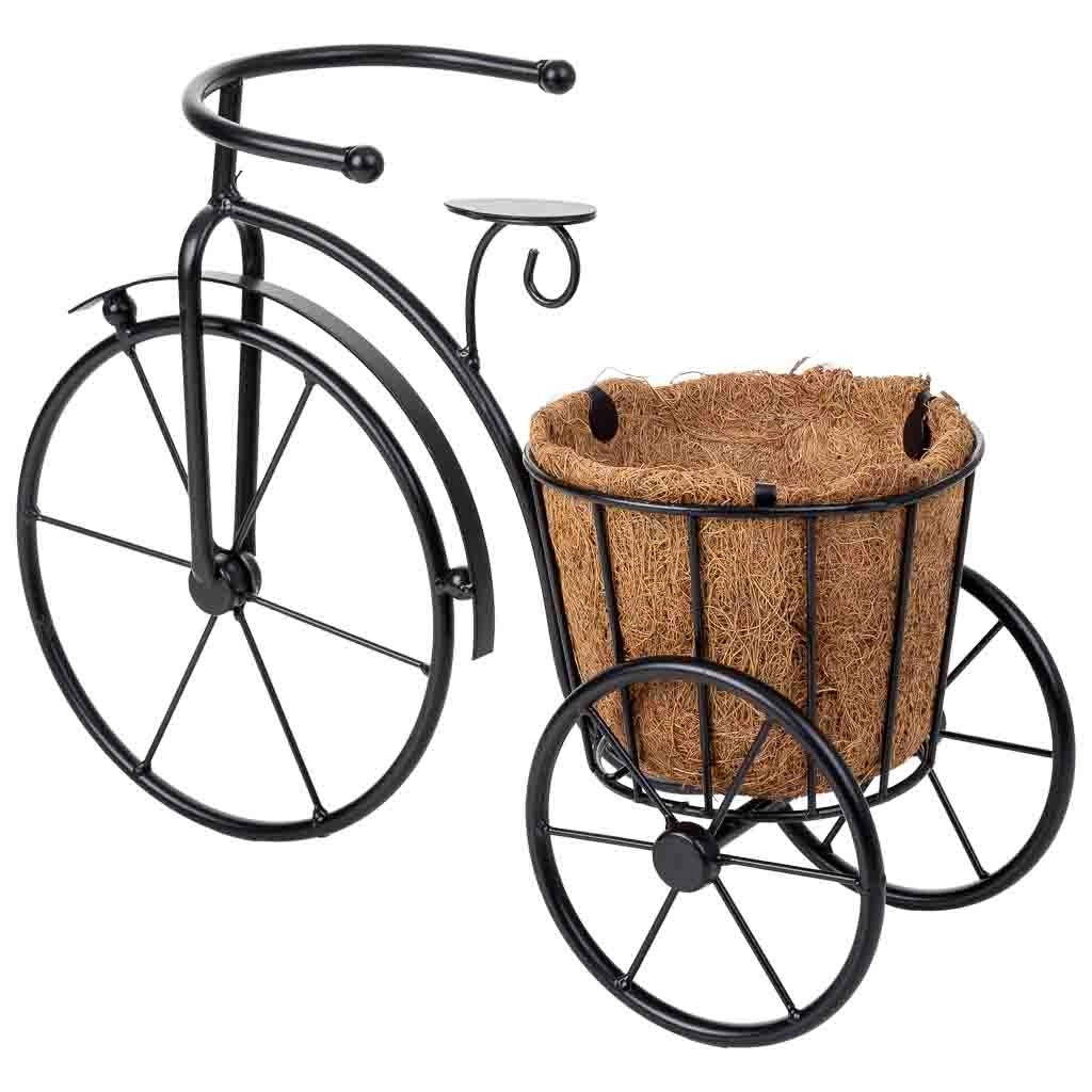 Portavaso per bicicletta nero, 40x15x29h cm