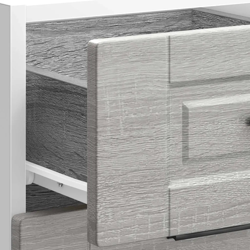 vidaXL Base da Cucina Porto Grigio Sonoma in Legno Multistrato