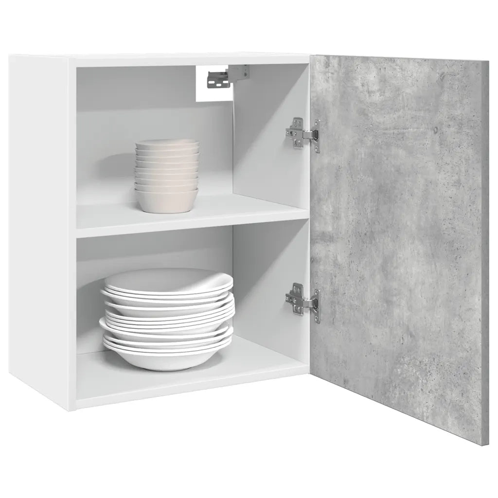 vidaXL Mobile Pensile “Lyon” Grigio Cemento 50x31x60cm