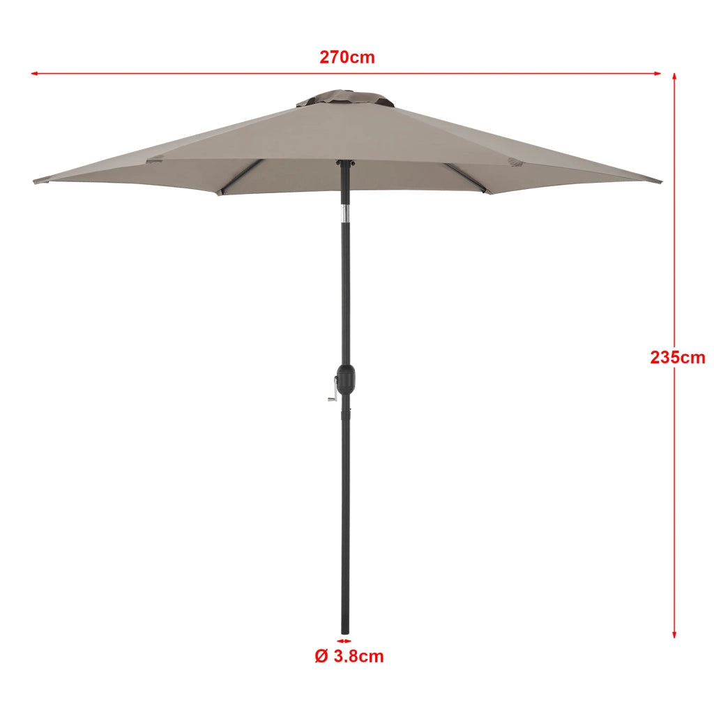 Ombrellone esagonale in poliestere 270 x 235 kaki 03_0008045