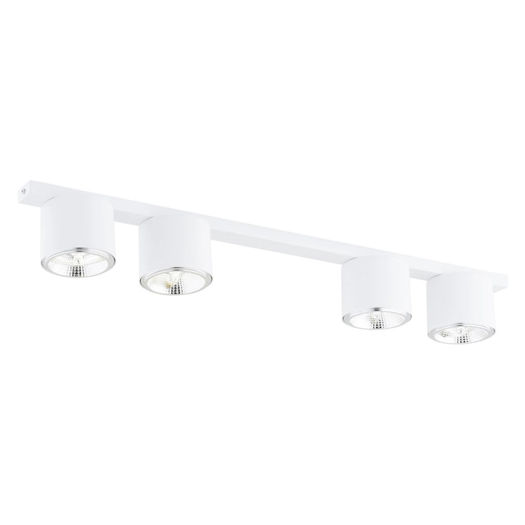 Lampada a sospensione Nano in acciaio bianco