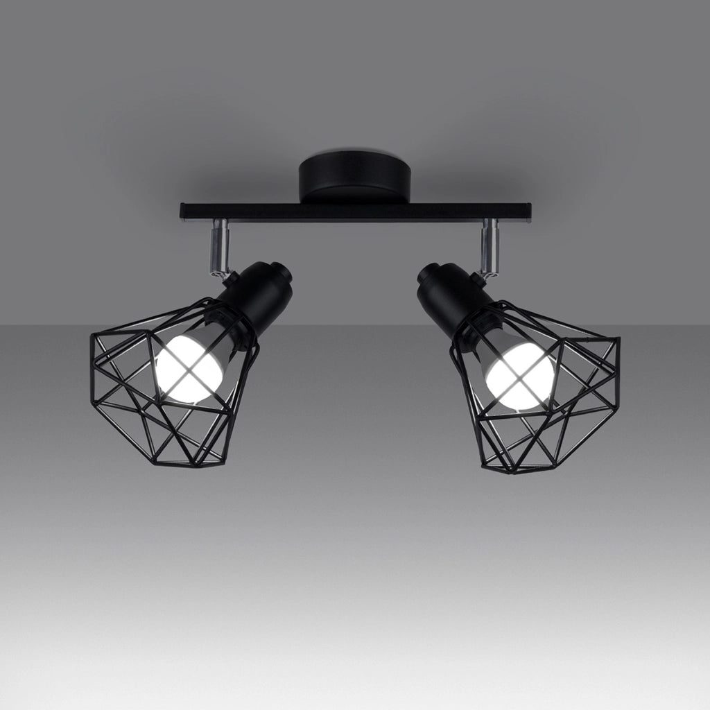 Lampada da soffitto ARTEMIS 2 nero