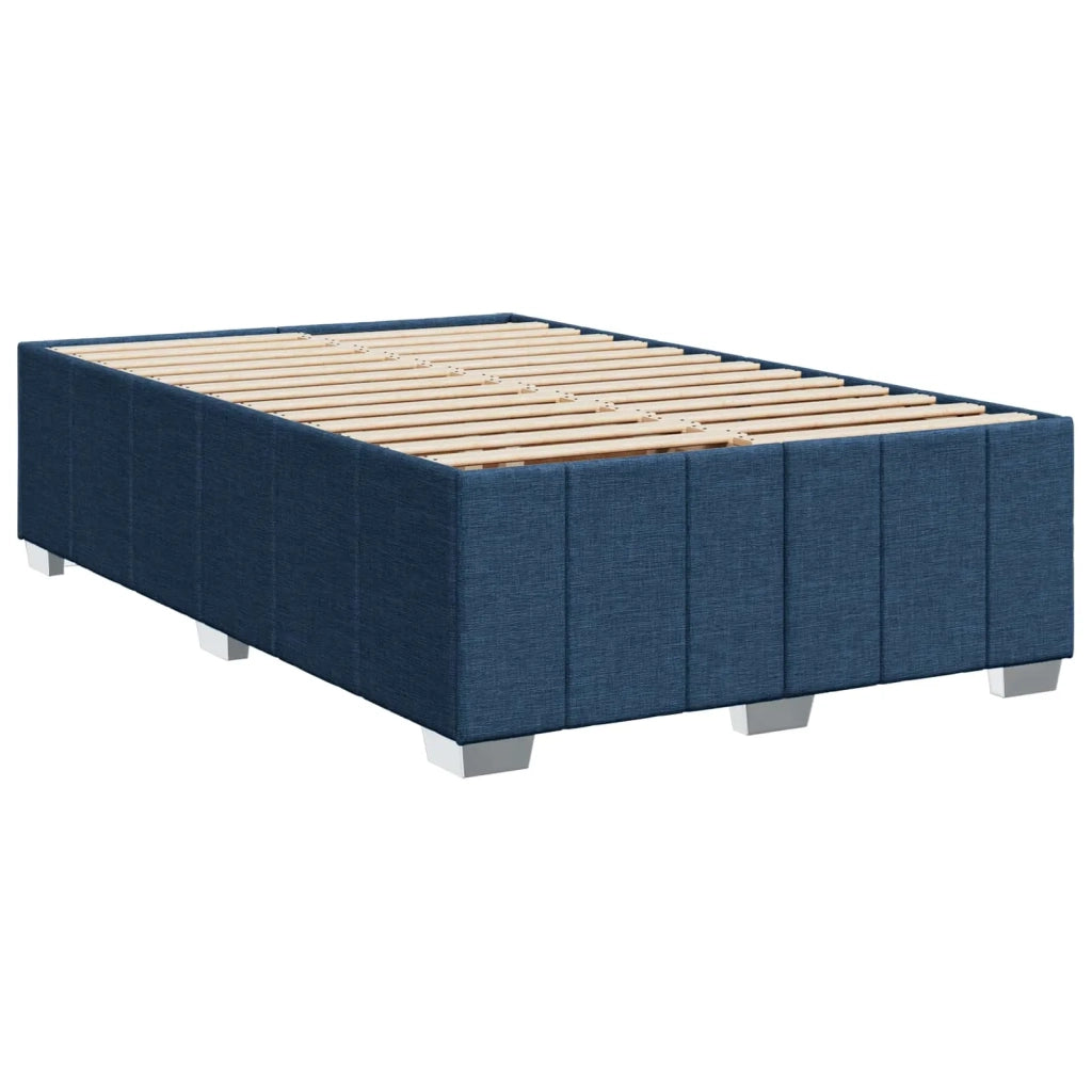Letto box spring con materasso Blu 120 x 190 cm Tessuto 3452634