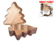 Confezione 2 stampi monouso albero natale easy bake in carta gr 900 cm 25x33x6h