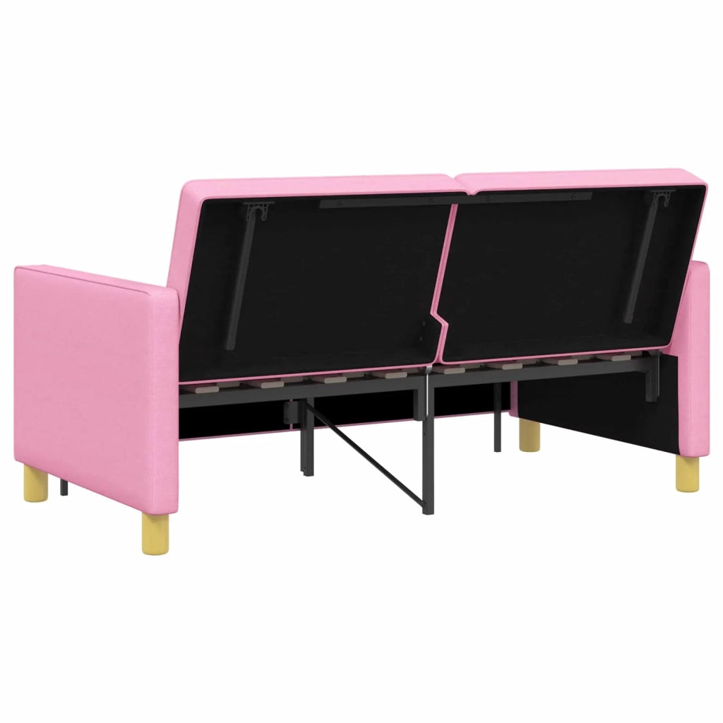 Divano letto | Sof¨¤ letto | Letto singolo Estraibile Rosa Tessuto
