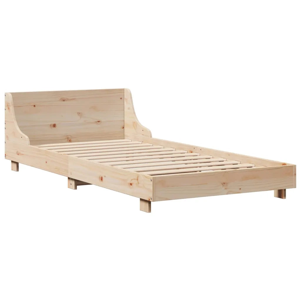 Letto senza Materasso 90x190 cm in Legno Massello di Pino 850749