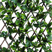 SIEPE ARTIFICIALE DA GIARDINO TRALICCIO ESTENSIBILE FOGLIE LAURO 1X2 MT VERDELOK
