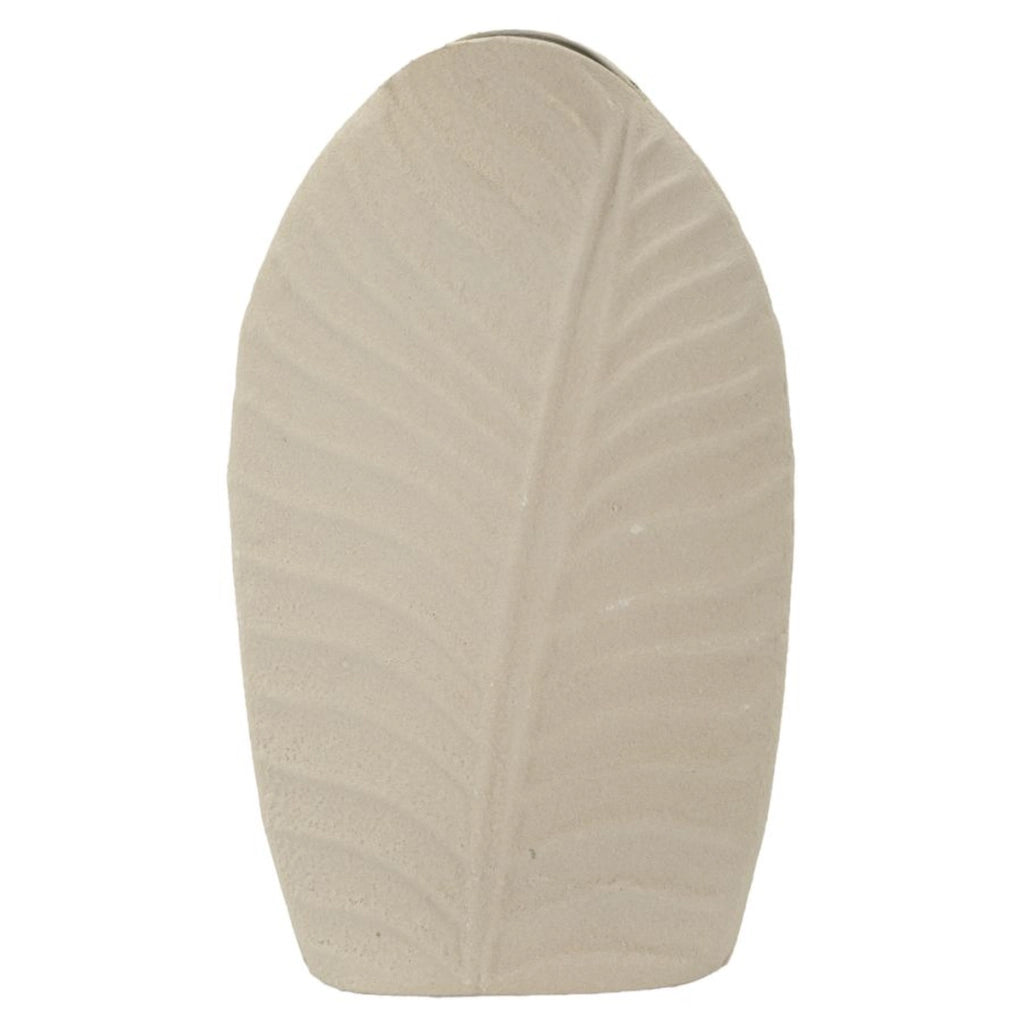 Vaso Decorativo VKH847, Beige, Metallo, 18x9,5x29,5 cm