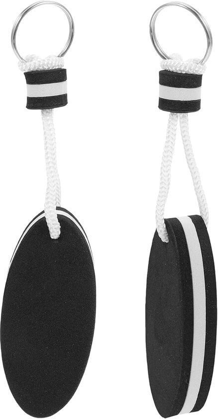 Due chiavi da mare flottanti - Accessori per sport acquatici - Nero - Adatto per nuoto e attività di spiaggia