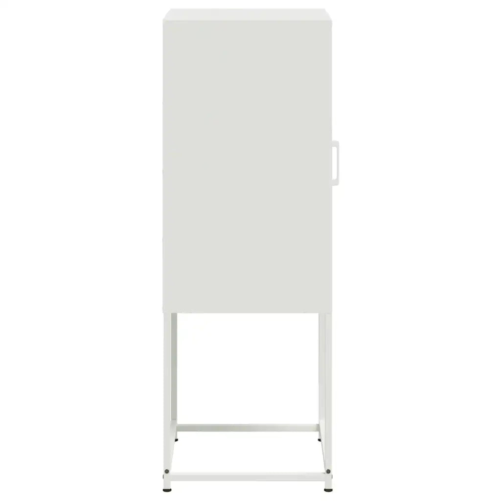 Credenza Bianca 36x39x107 cm in Acciaio