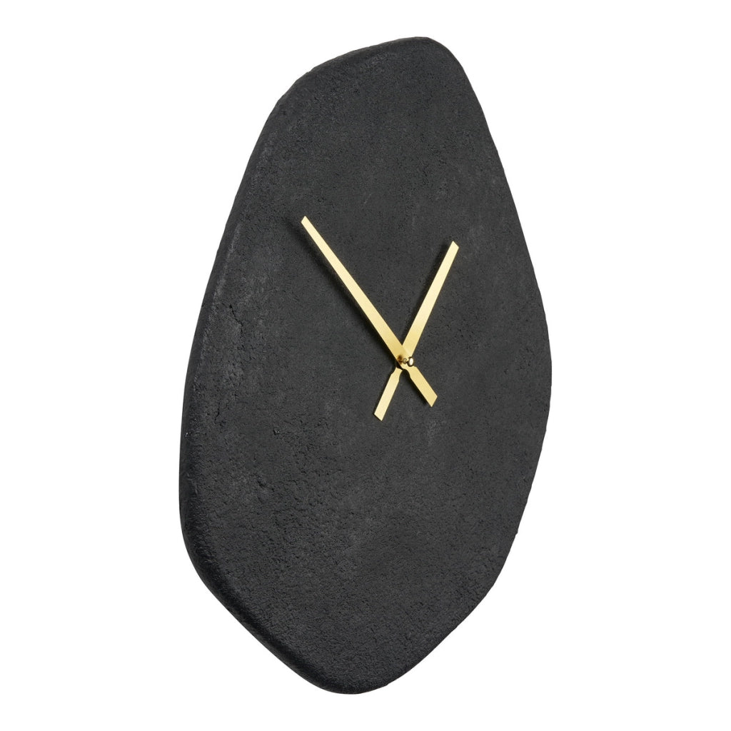 Orologio da Parete Vienna, Nero, Cemento, 3,5x38x45 cm