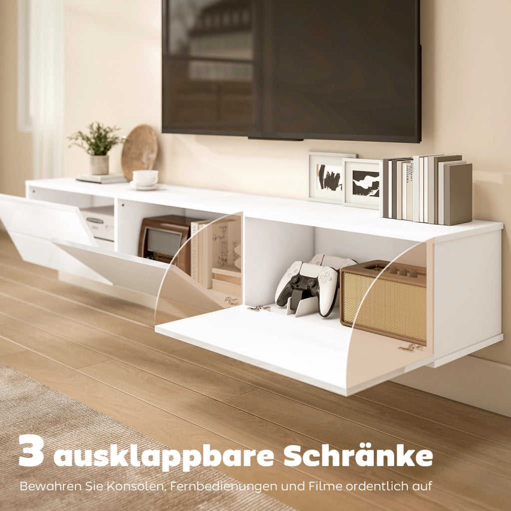 Mobile TV Sospeso ¨C zephmum ¨C Bianco 180 cm
