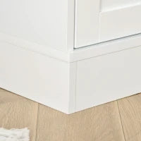 Scaffale per Libri, Scaffale da Parete, 2 Ripiani, 76 cm x 40 cm x 178,5 cm, Bianco