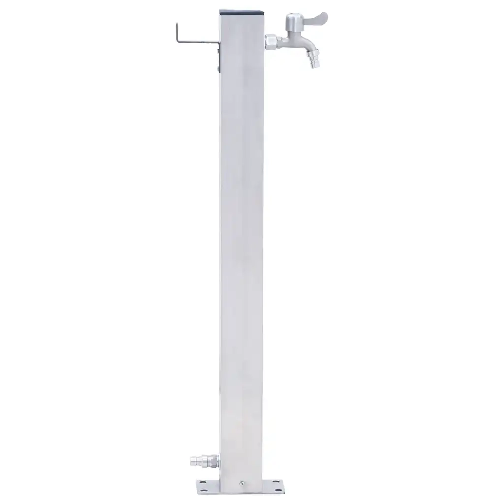 Colonna d'Acqua da Giardino-Attrezzi da giardino 60 cm Acciaio Inox Quadrato