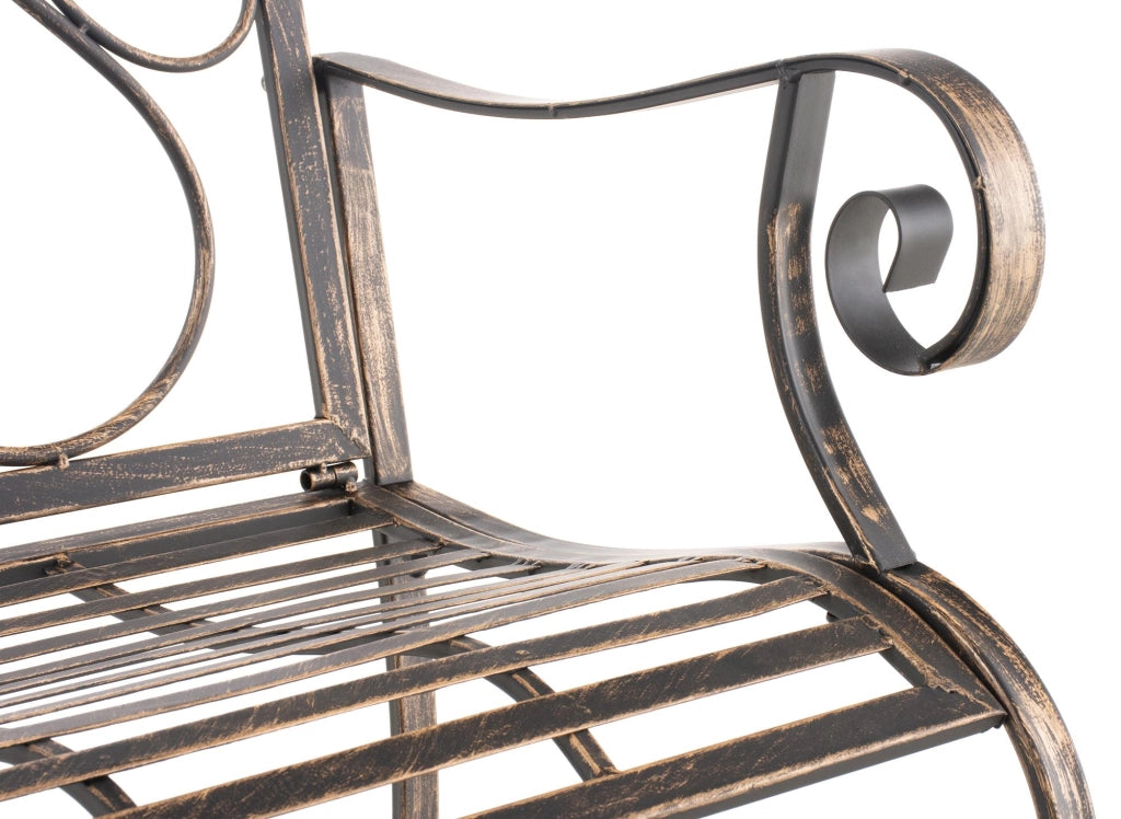 Set di 2 sedie da giardino Punjab con braccioli bronzo