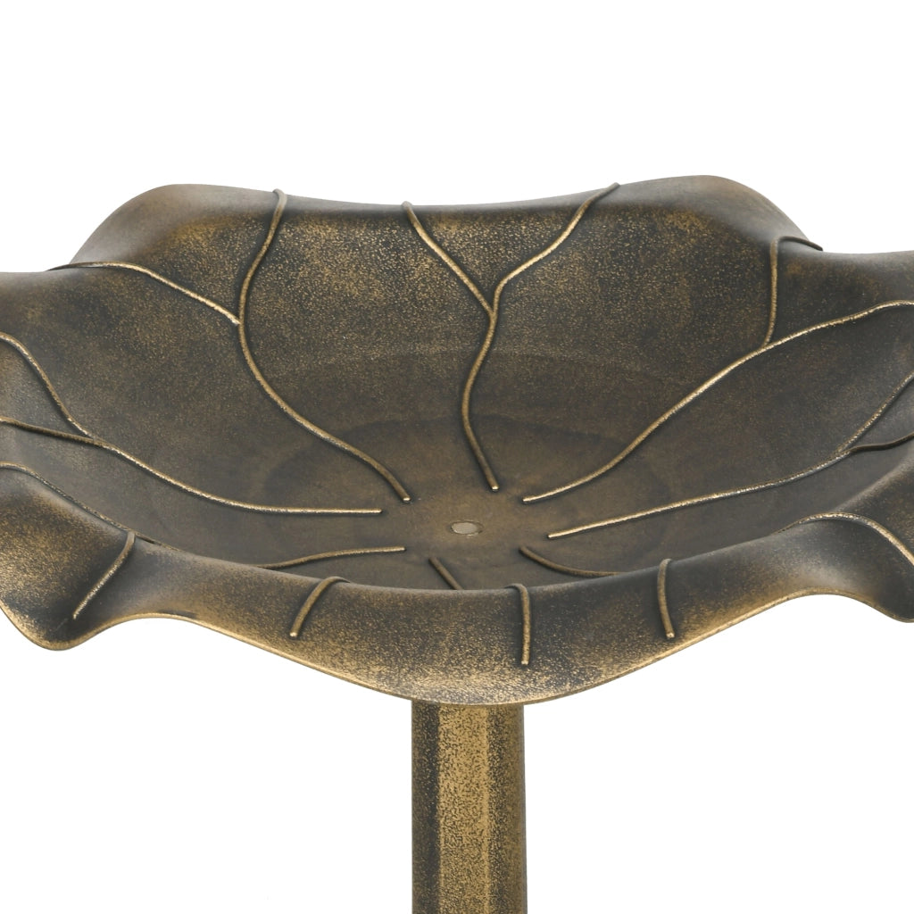 Vasca per uccelli a forma di foglia di loto ¨C zephmum ¨C bronzo ?50x71cm