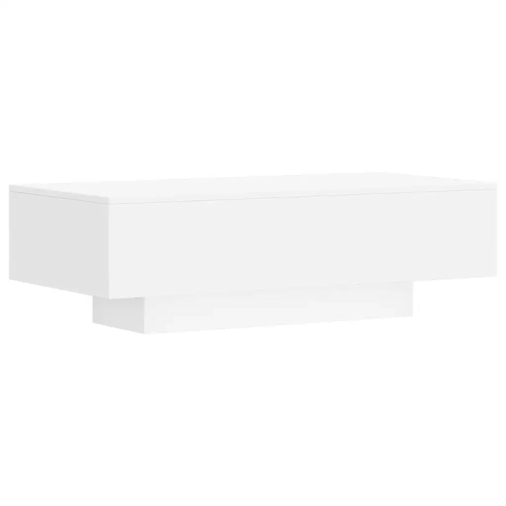 Tavolino da Salotto-Tavolino da soggiorno Bianco 100x49,5x31 cm in Legno Multistrato