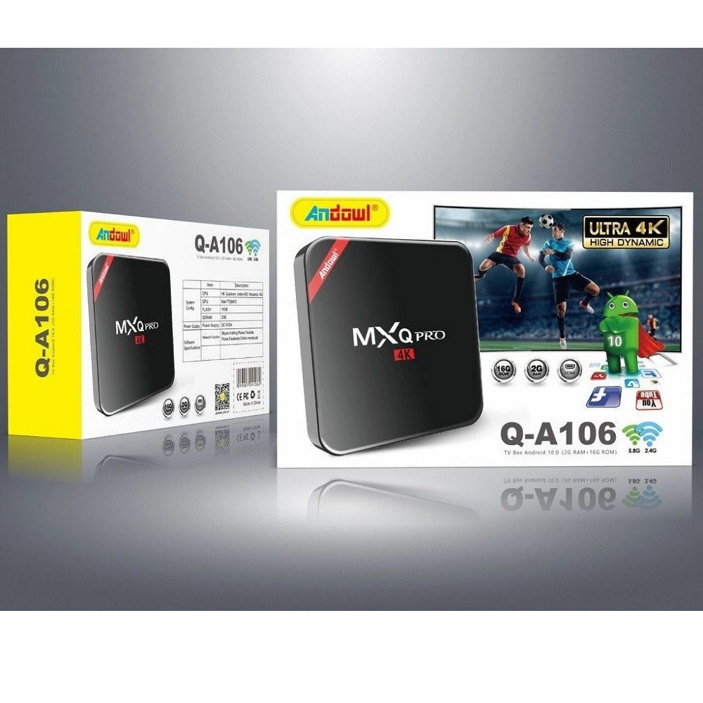 Trade Shop - Tv Box Q-a106 Mxq Pro 4k Ultra Hd Sistema Operativo Android 10.0 2gb Ram 16gb -