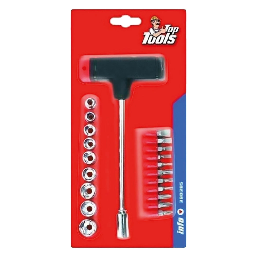 CACCIAVITE PORTAINSERTI / BUSSOLE set 22 pz  - TOPTOOLS