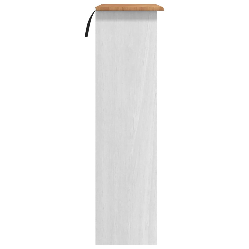 Gabbia "ASKIM" Bianca 91x30x104 cm in Legno Massello di Pino