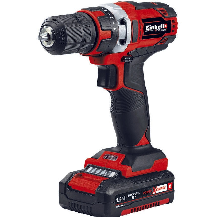 Einhell Trapano Avvitatore A Batteria Tc-Cd 18-35 Li (1X1,5 Ah)