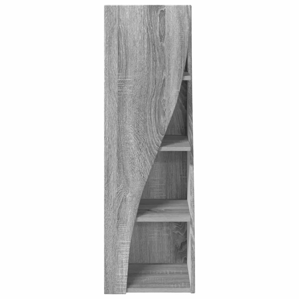 Mobile angolare Grigio Sonoma 32x32x102cm Legno multistrato 889861
