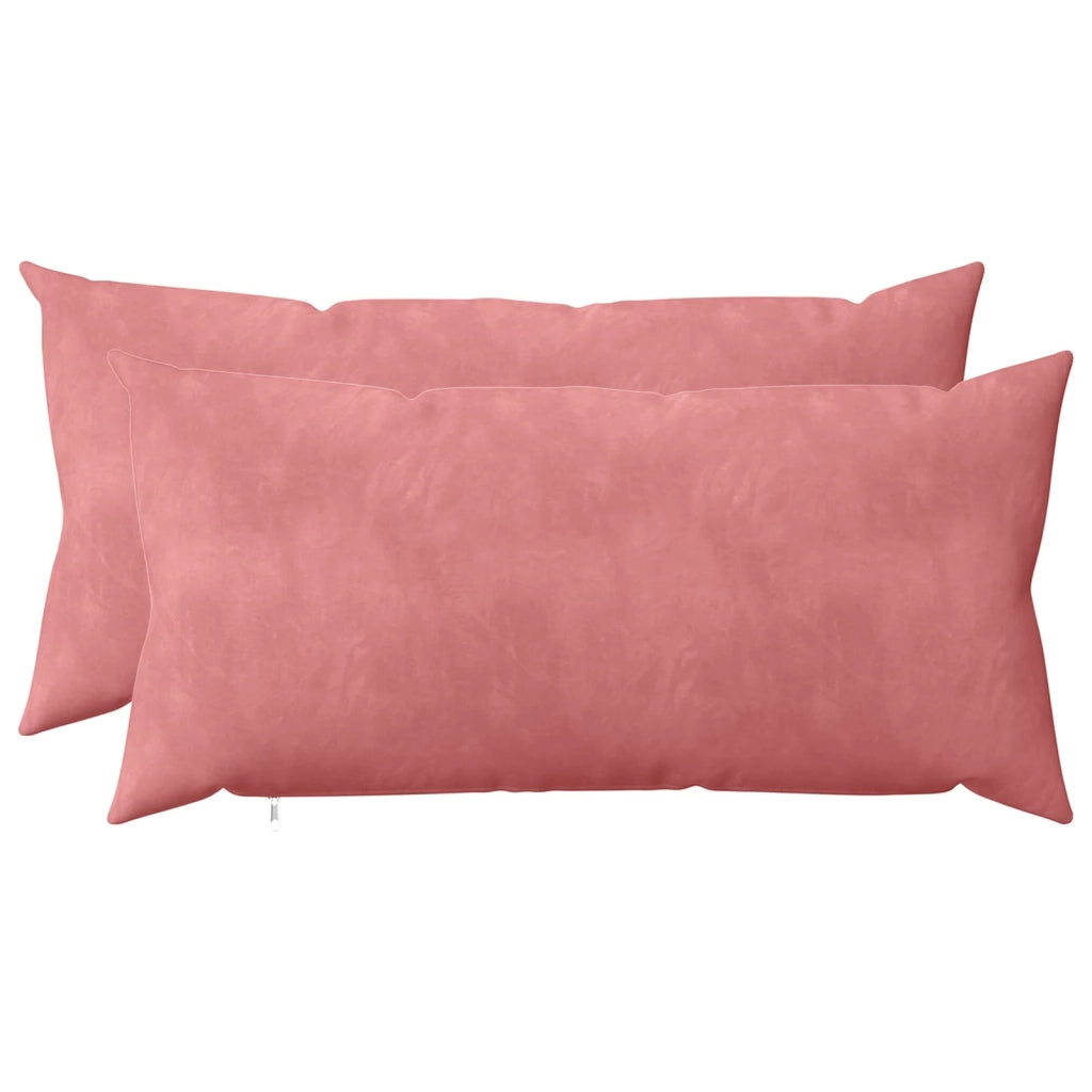 Cuscino con cuscino HEERLEN 2 pz Rosa Velluto 925295
