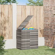 Contenitore da Giardino in Rattan PE 100x49x103,5 cm Grigio 317225