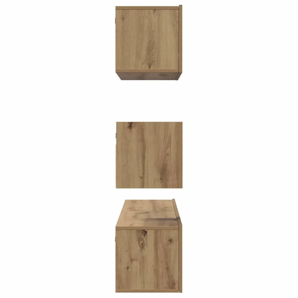 Set mobile TV 4 pcs Rovere artigianale Legno multistrato 3393149