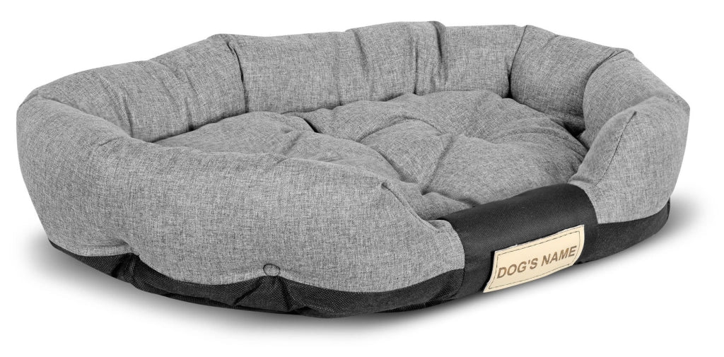 AIO FACTORY Cuccia per cani 75x50 cm personalizzabile impermeabile grigio