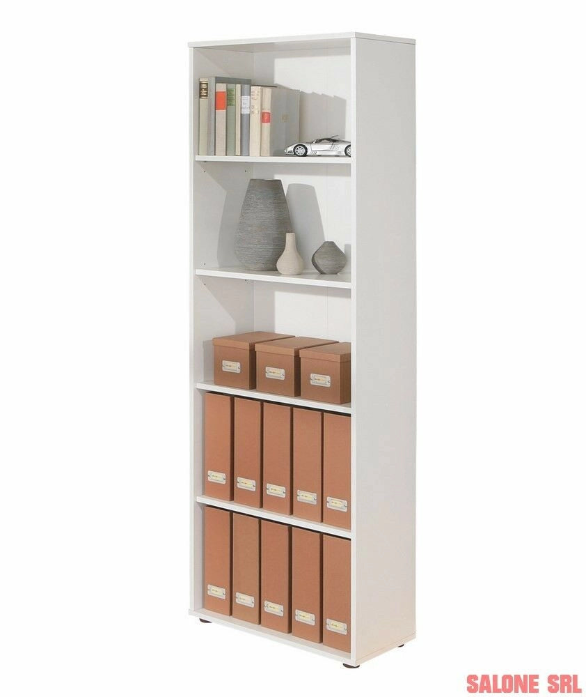 LIBRERIA ARCO 5 LIVELLI 60x30x180H LAMINATO BIANCO INTER LINK